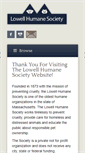 Mobile Screenshot of lowellhumanesociety.org